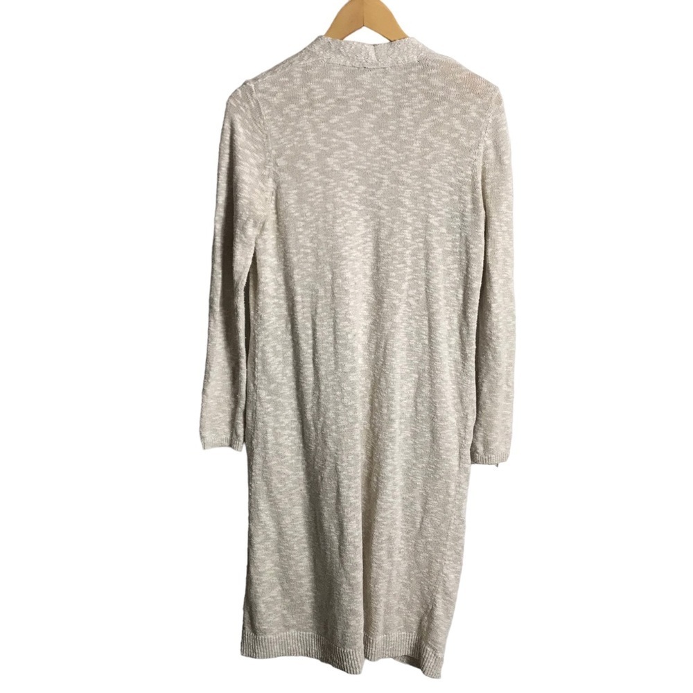 J Jill Pure Jill XS Lightweight One Button Closure Long Line Cardigan‎ Oatmeal - Picture 2 of 11